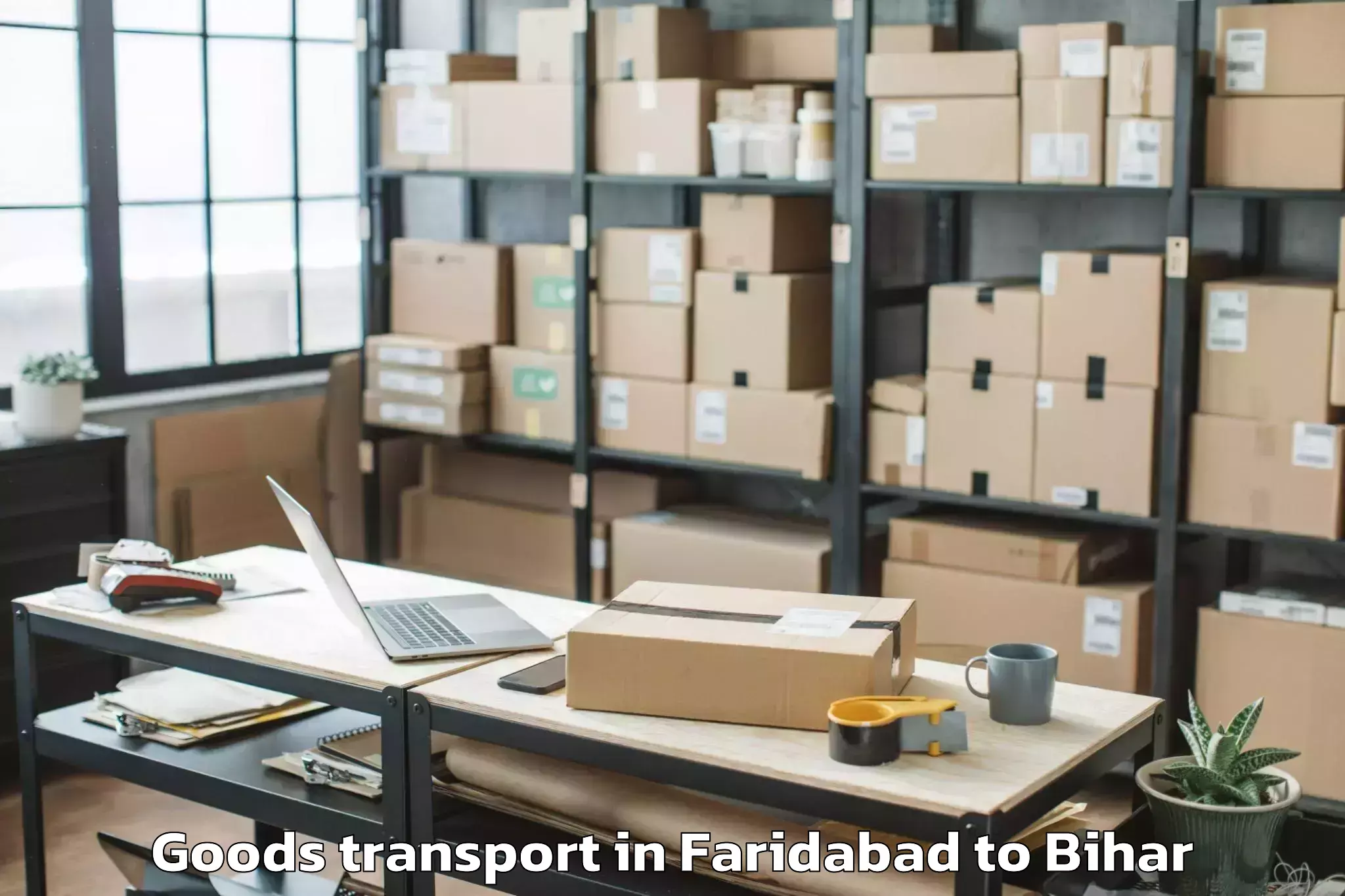 Faridabad to Shambhuganj Goods Transport